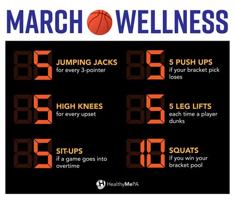 March wellness - March Wellness Bingo bingo card with Run/walk a mile, Read for 30 minutes, Eat 5 fruits / veggies, Make a donation / donate old clothes or books, Make an appointment you've been putting off, Eat a salad for lunch / dinner, Say no to something (try to limit people pleasing), Get 10,000 steps, Cut screen time in half for a day and Floss